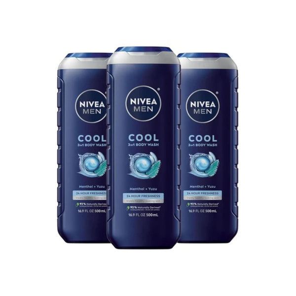 3-Pack Nivea Men 3-In-1 Body Wash