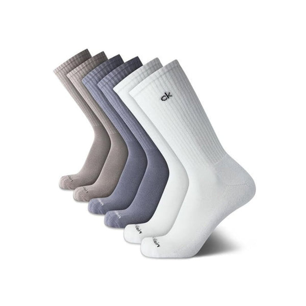 6-Pairs Calvin Klein Cushioned Crew Socks
