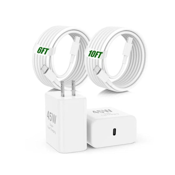 2 Pack 45W USB-C Fast Charging Sets