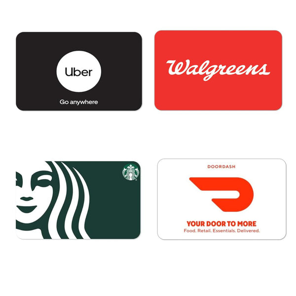 Save on Uber, DoorDash, Kohl's, Starbucks, Walgreens, H&M & Much More Gift Cards On Sale