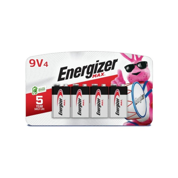 4-Pack Energizer MAX 9V Batteries