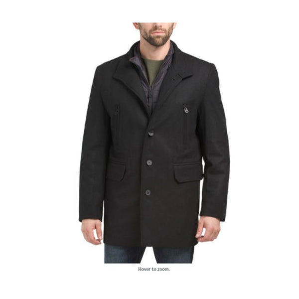 COLE HAAN Melton Wool Blend 3-in-1 Topper Jacket