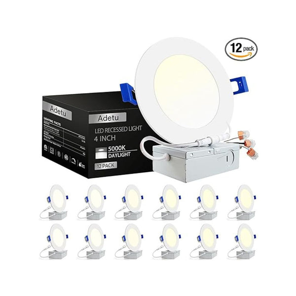 12-Pack 4 Inch Ultra-Thin LED Ceiling Lights