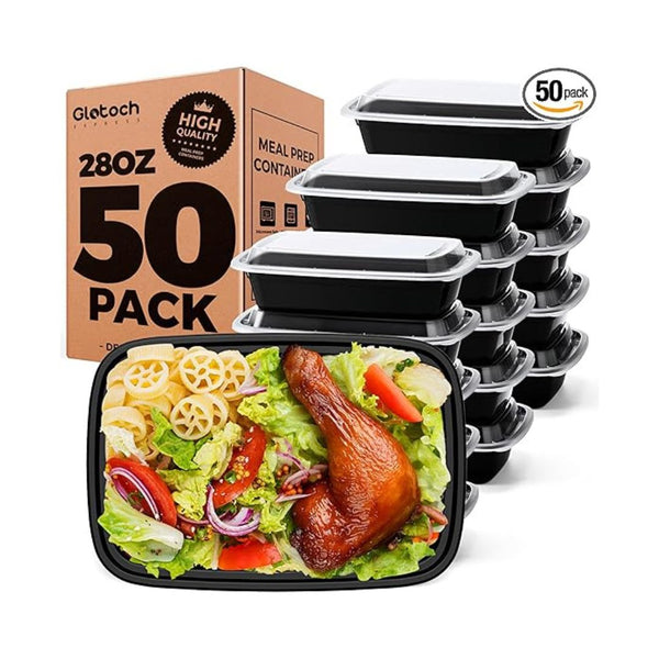 50 Pack Meal Prep Containers 28oz