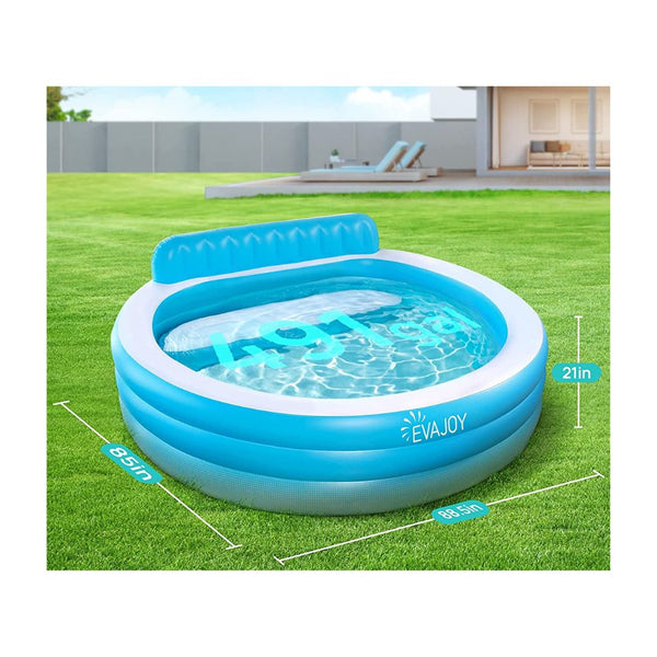 Full-Sized Inflatable Swimming Family Pool with Seats