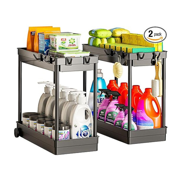 2 Pack Under Sink Organizer