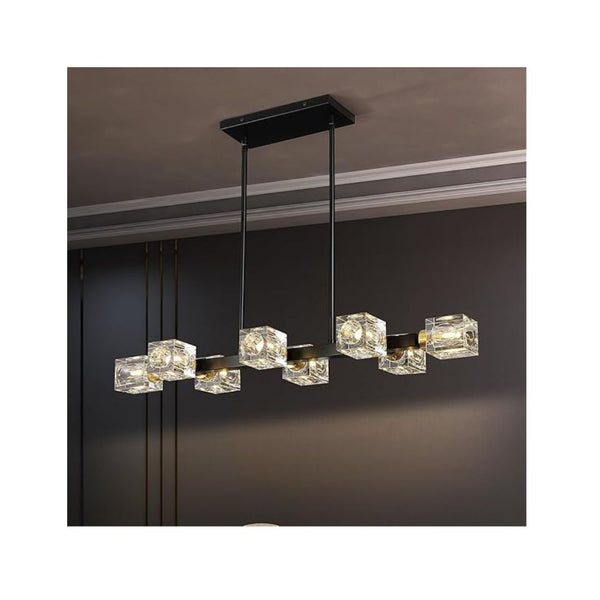 8-Light Crystal Chandeliers