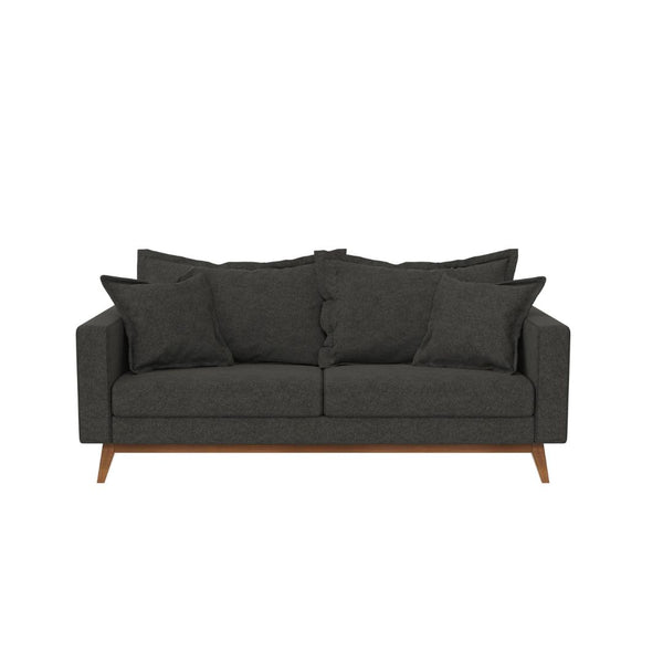 DHP Miriam Pillowback Wood Stretcher Sofa