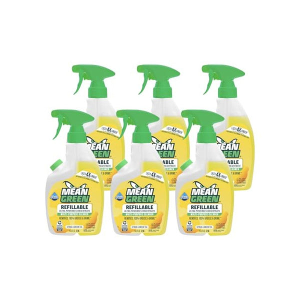 6 Pack Mean Green Refillable Multi-Purpose Cleaner Concentrate
