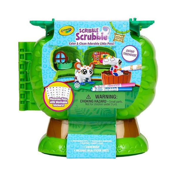 Crayola Scribble Scrubbie Pets Safari Treehouse, Toy Storage Case