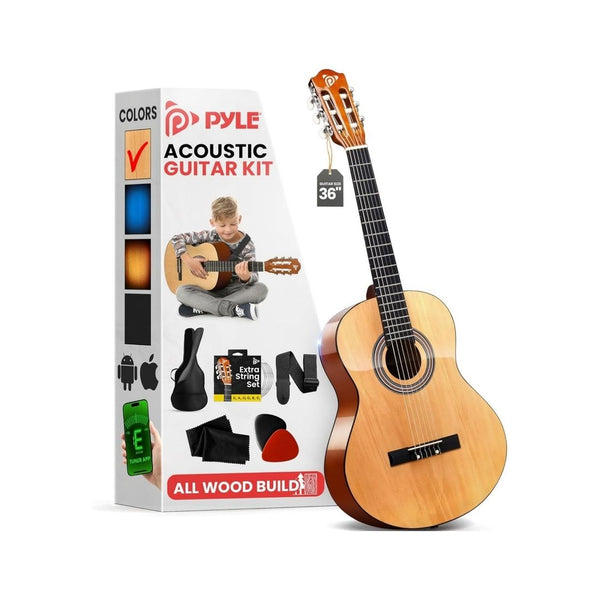 Pyle Beginner Acoustic Guitar Kit