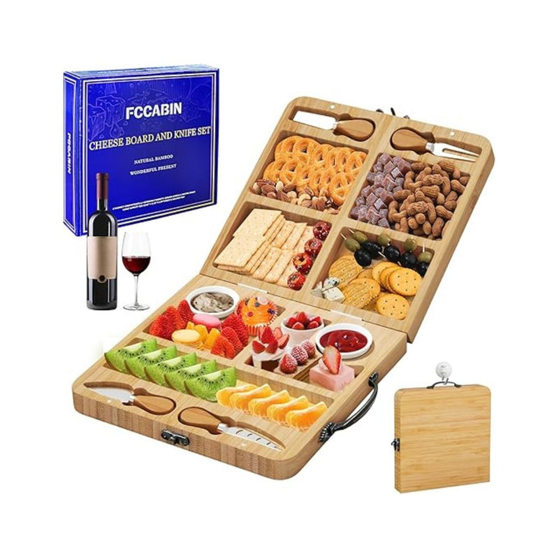 Folding Charcuterie Board Set with Knifes