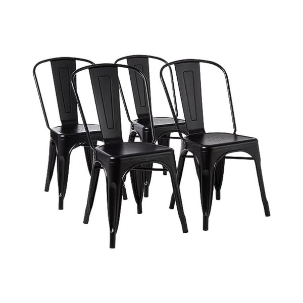 4-Pack Amazon Basics Stackable Bar Chairs