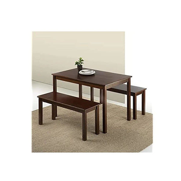 Zinus Dining Table with Two Benches