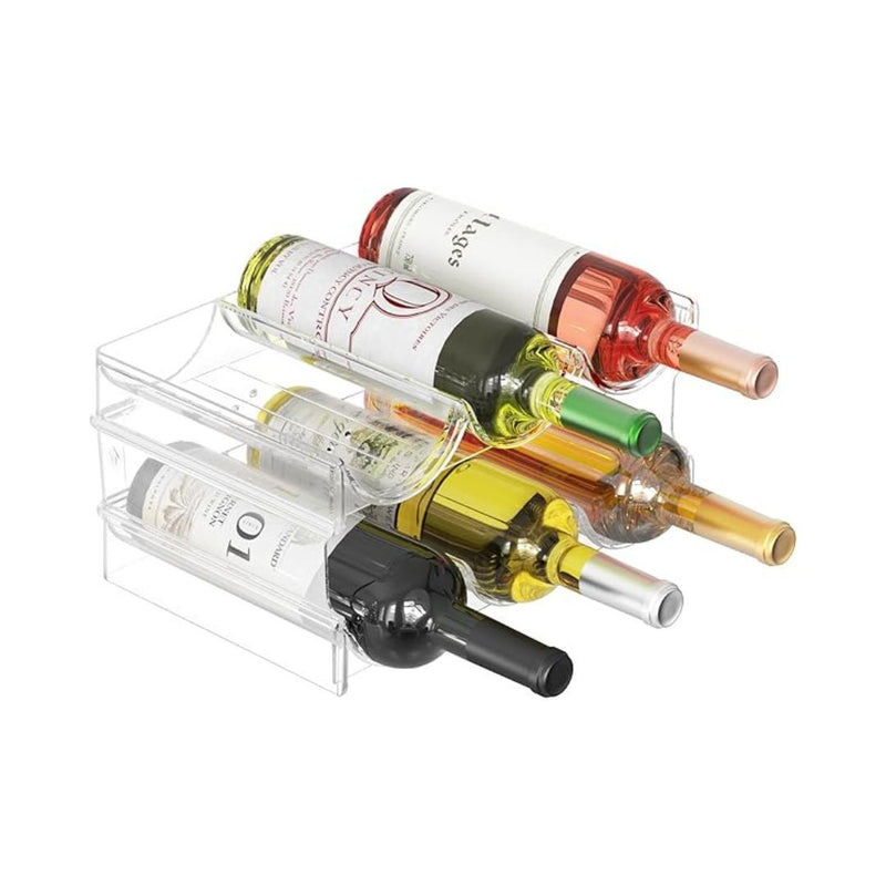2-Tier Plastic Wine Bottle Organizer