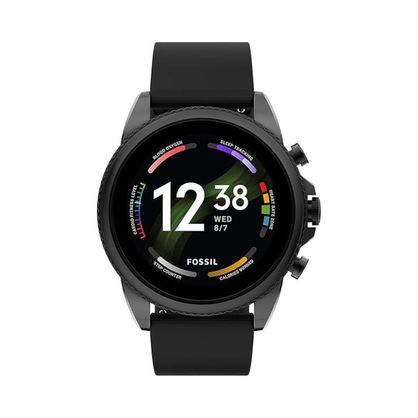 Fossil Men's Stainless Steel and Silicone Touchscreen Smart Watch