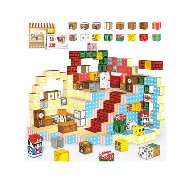 100 Pack Magnetic Building Blocks Montessori Kids Toy Set