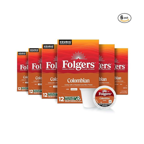 6-Pack Folgers Colombian Medium Roast Coffee