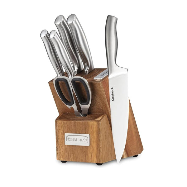 7-Pcs Cuisinart Stainless Steel Essentials Cutlery Block Set
