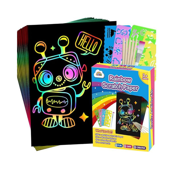 50-Pack Scratch Art Crafts