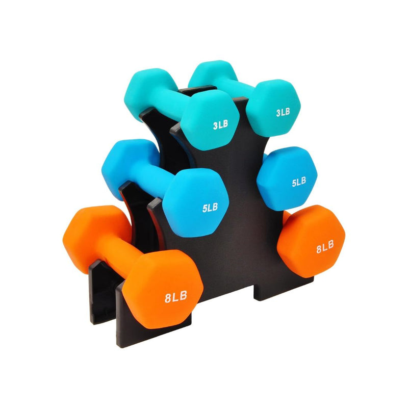 32-Pound Set Dumbbell Set With Stand