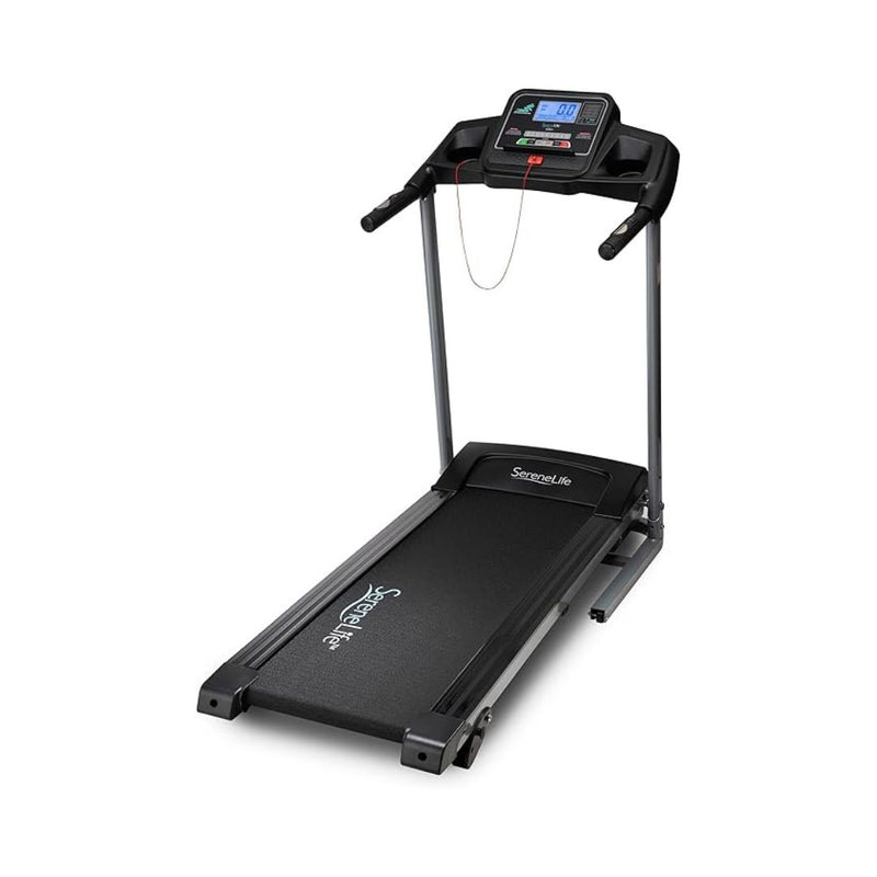 Foldable SereneLife Treadmill with LCD Display