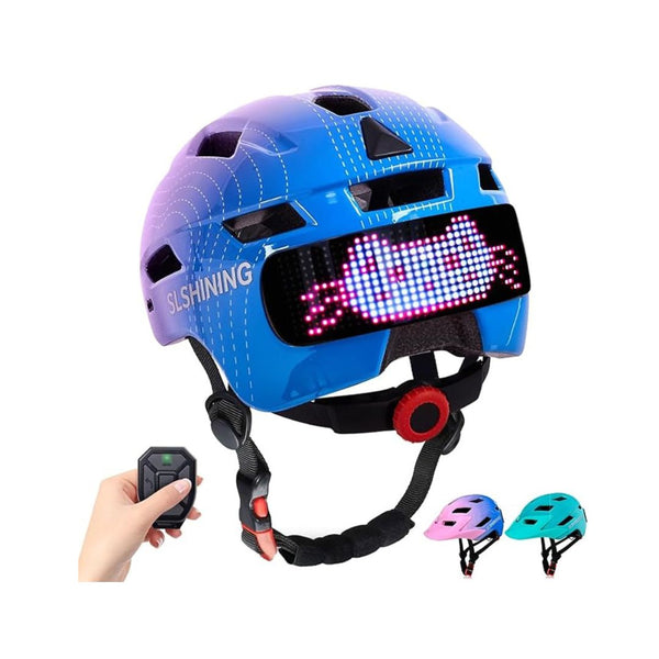 Kids Bike Helmet with LED Display