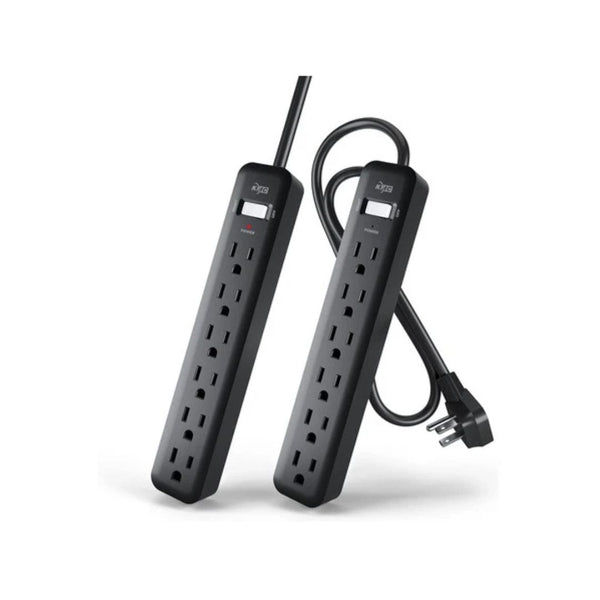 2-Pack KMC 6-Outlet Power Strips