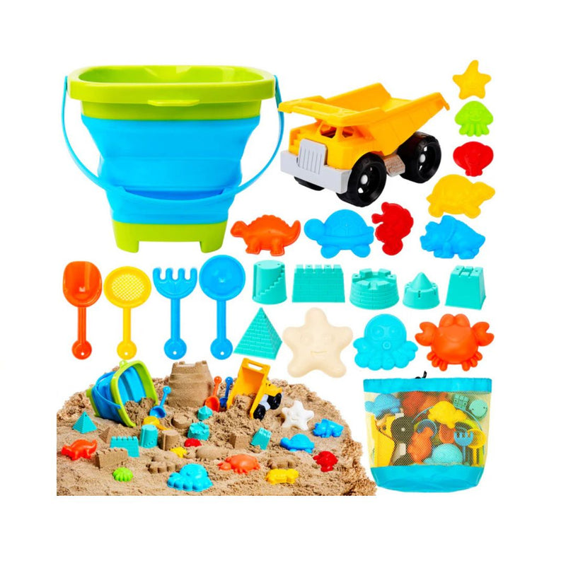 Beach Sand Toys Set with Dump Truck and Molds