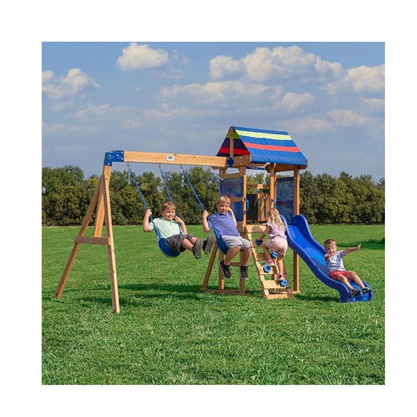 Backyard Discovery Bay Pointe Cedar Wood Swing Set