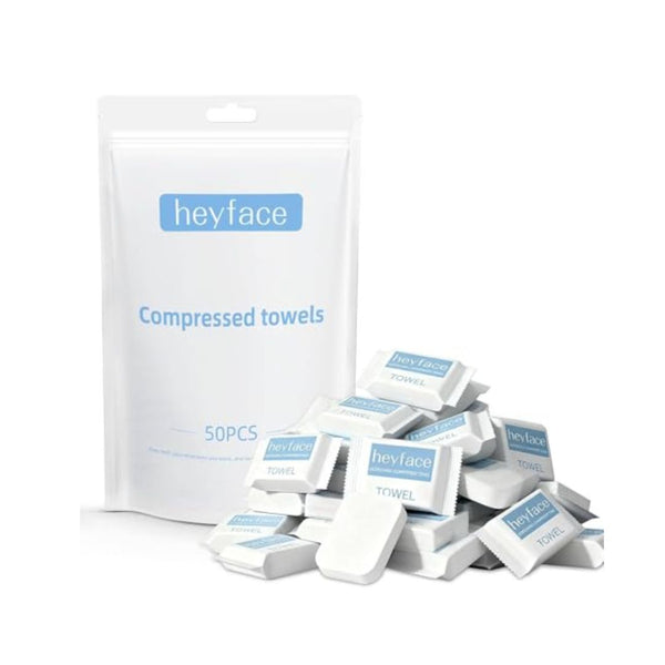 50 Count Compressed Travel Towel Tablets with Case