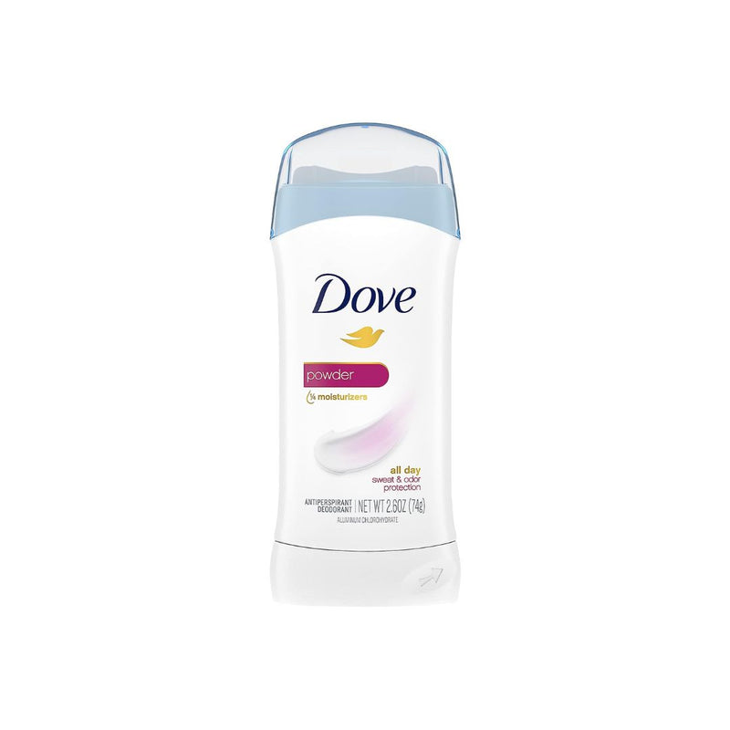 6-Pack Dove Invisible Solid Antiperspirant Deodorant Stick for Women, Powder