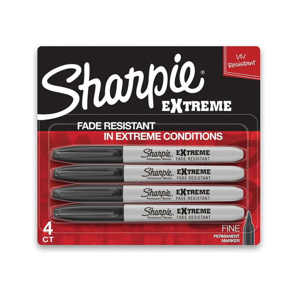 4-Count Sharpie Extreme Permanent Markers Fine Point Black