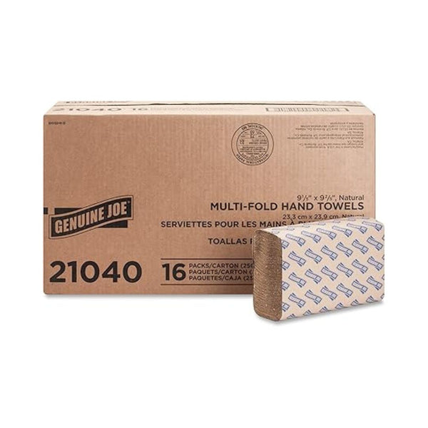 4000-Pack Genuine Joe Multifold Natural Towels