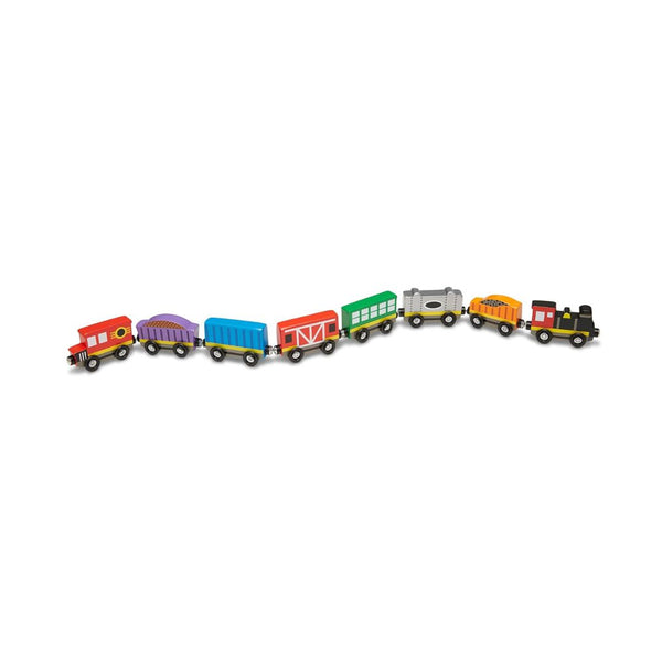 8-Piece Melissa & Doug Wooden Magnetic Train Cars