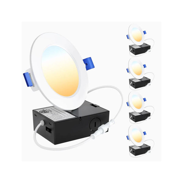 4-Pack Ultra-Thin LED Recessed Lights