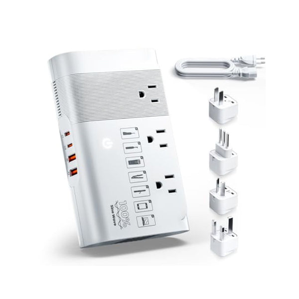 500W Universal Travel Voltage Converter Adapter with USB