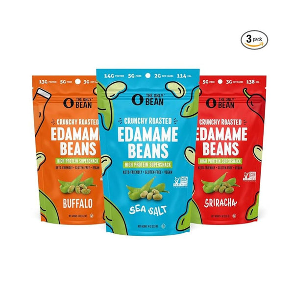 3-Pack The Only Bean Crunchy Dry Roasted Edamame Beans