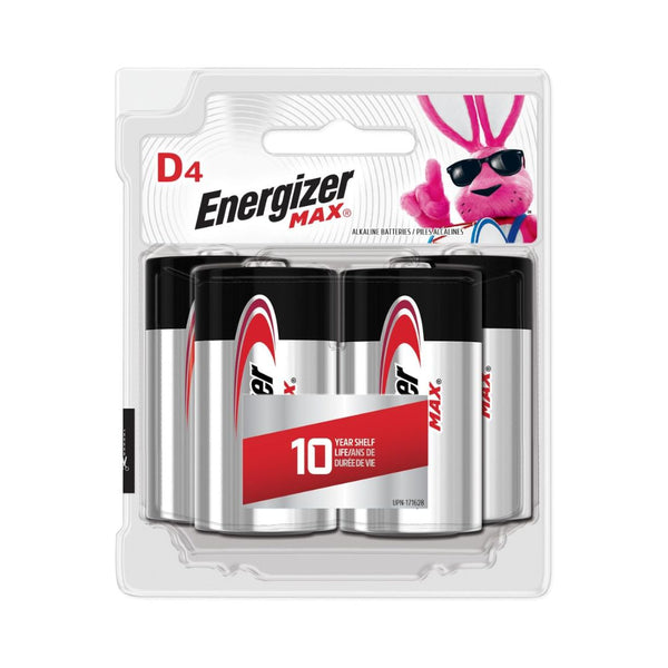 4-Pack Energizer MAX D Batteries