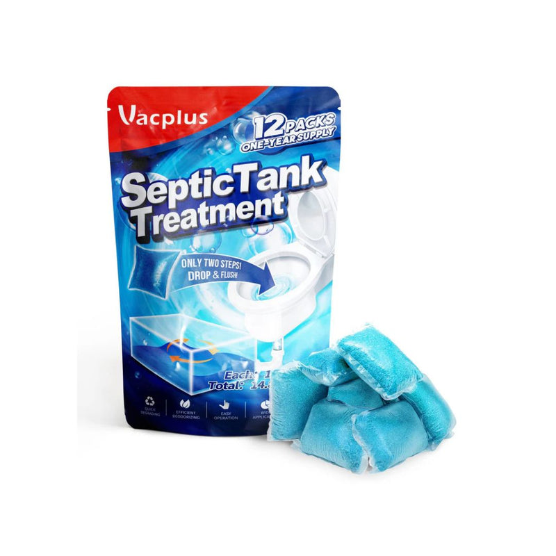 12-Packs Vacplus Dissolvable Septic Tank Treatment