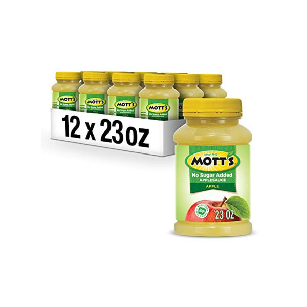 12 Pack Mott's No Sugar Added Applesauce Jars