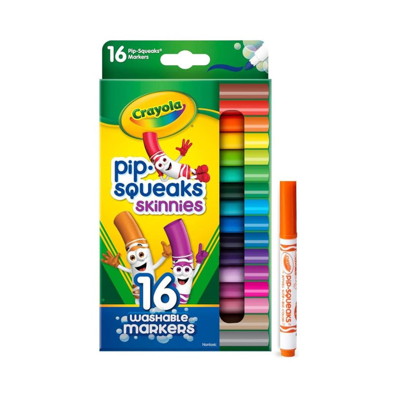 16-Count Crayola Washable Pip Squeaks Skinnies Markers