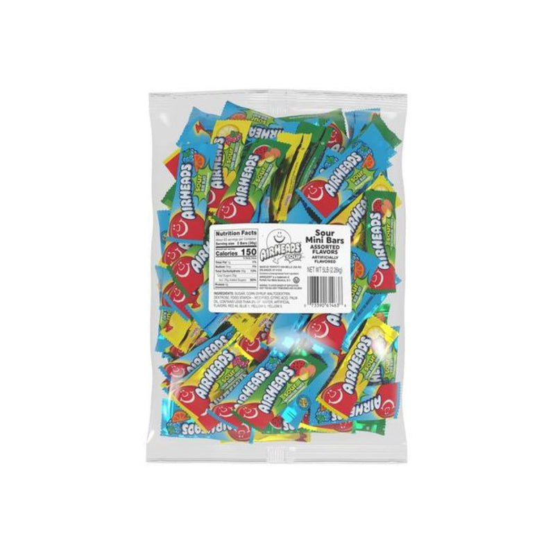 5 lbs Bulk Sour Airheads Mini Candy Bars