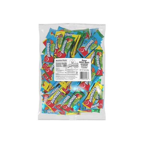 5 lbs Bulk Sour Airheads Mini Candy Bars