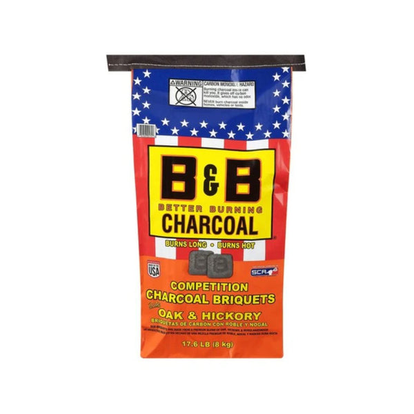 B&B Competition Hickory and Oak Charcoal Briquets (17.6 Lb)