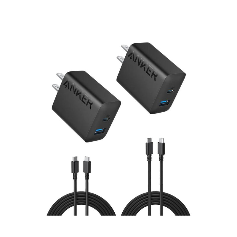 2-Pack Anker 20W Dual Port USB C Charger