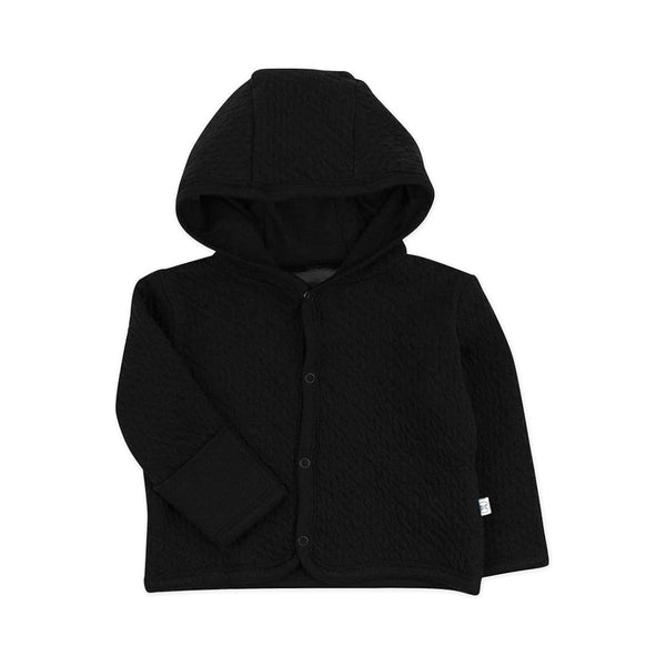 HonestBaby unisex-baby Matelasse Snap-front Hoodie