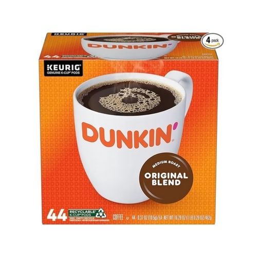 176-Count Dunkin' Original Blend Medium Roast Coffee, Keurig K-Cup Pods
