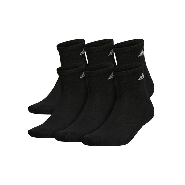 6 Pairs of Adidas Athletic Cushioned Quarter Socks