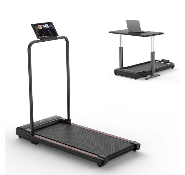 Foldable Under Desk Walking Pad Treadmill with Handle